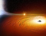 Csillag egy fekete lyuk körül - beszippantja